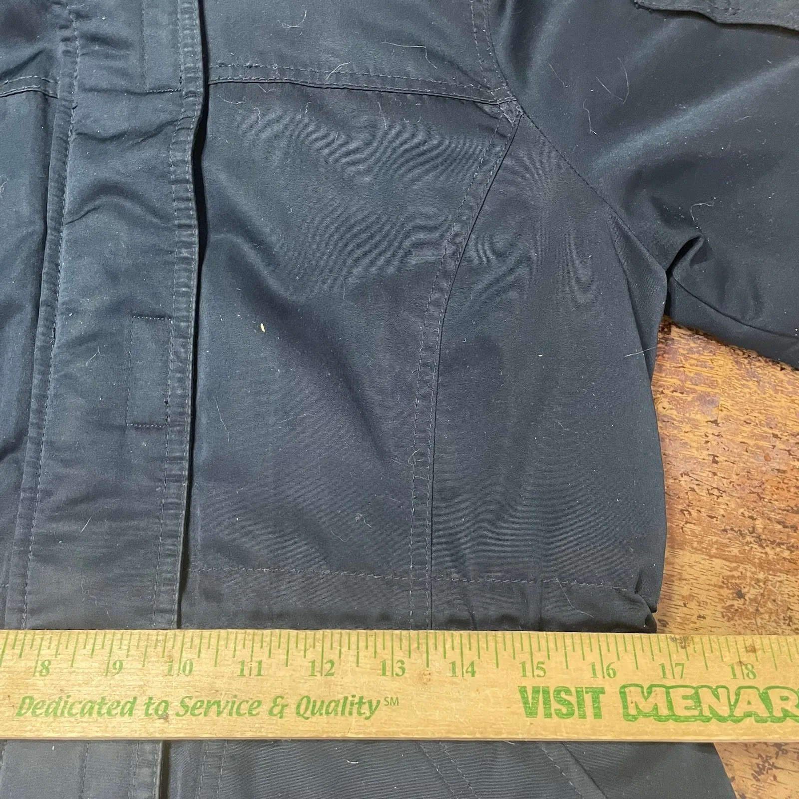 Y2K Hollister Faux Fur Lined Hooded Parka Jacket Coat Black Women's Size XS - Image 6