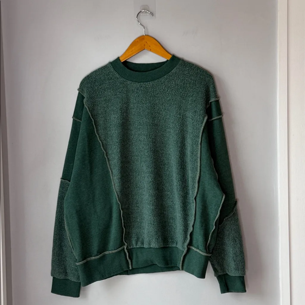 BDG  Quincy Pullover Sweatshirt Green - Image 2