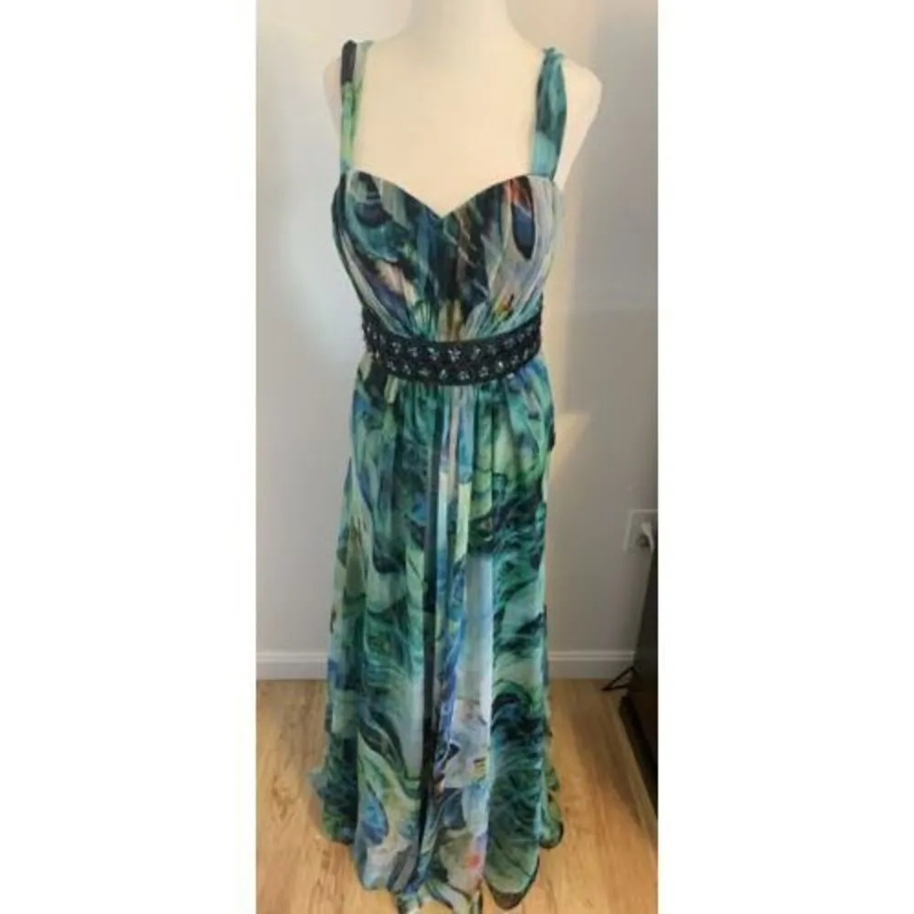 la femme dress sjze 6 LA FEMME 15911 maxi dress fancy - Image 2