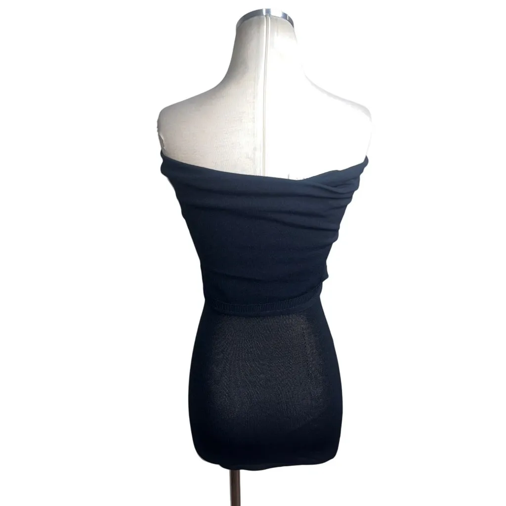 WARDROBE.NYC Off The Shoulder Mini Dress in Black Small New Womens Stretchy - Image 5