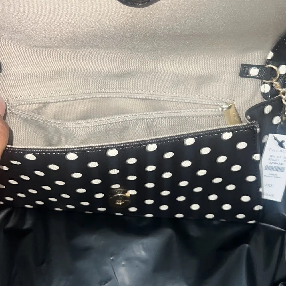 NWT Talbots Black Polka Dot Crossbody - Image 12