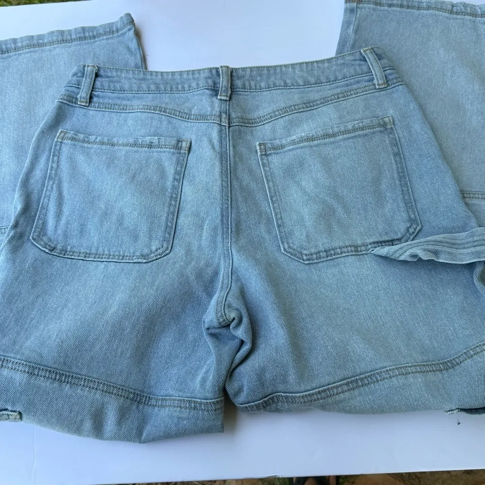 Sincerely Jules Green Cargo Pants Utility Style Blue Size 29 - Image 8