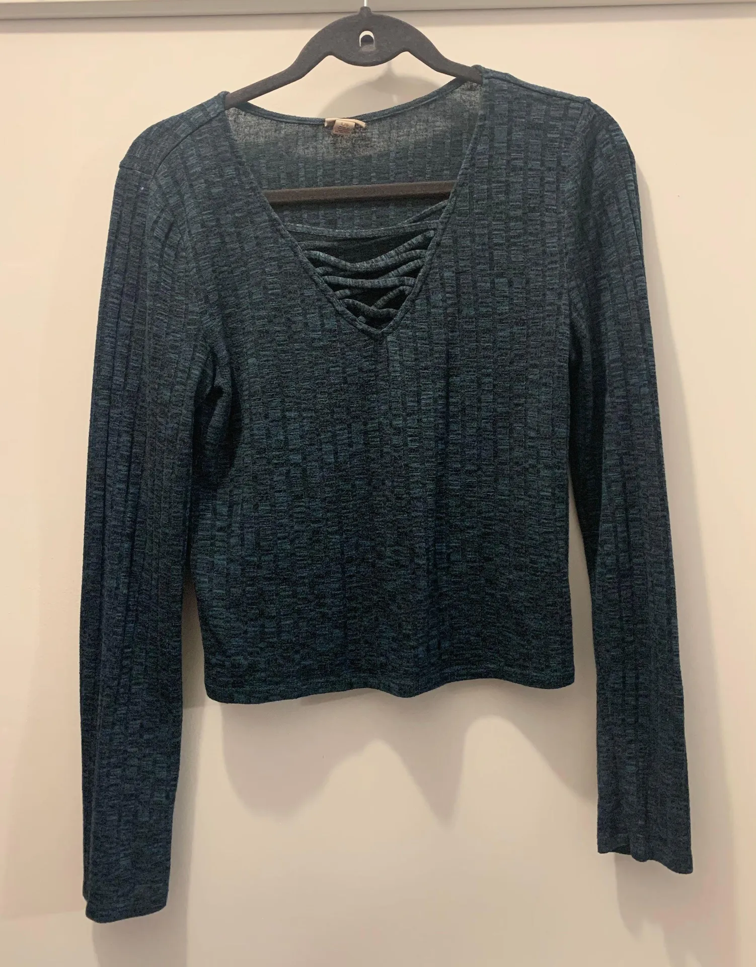 Long Sleeve V Neck Shirt - Image 2