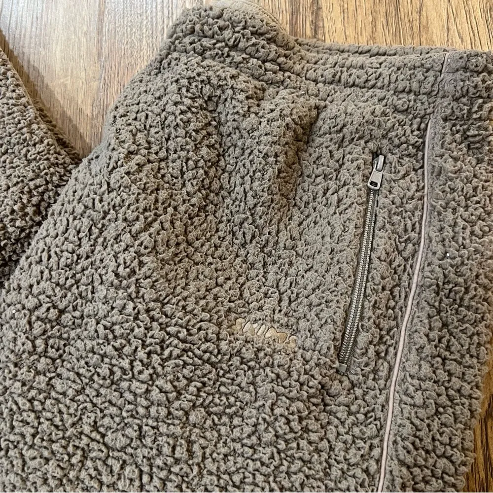 SKIMS Brown Sherpa Jogger Sweatpants Size XL - Image 2