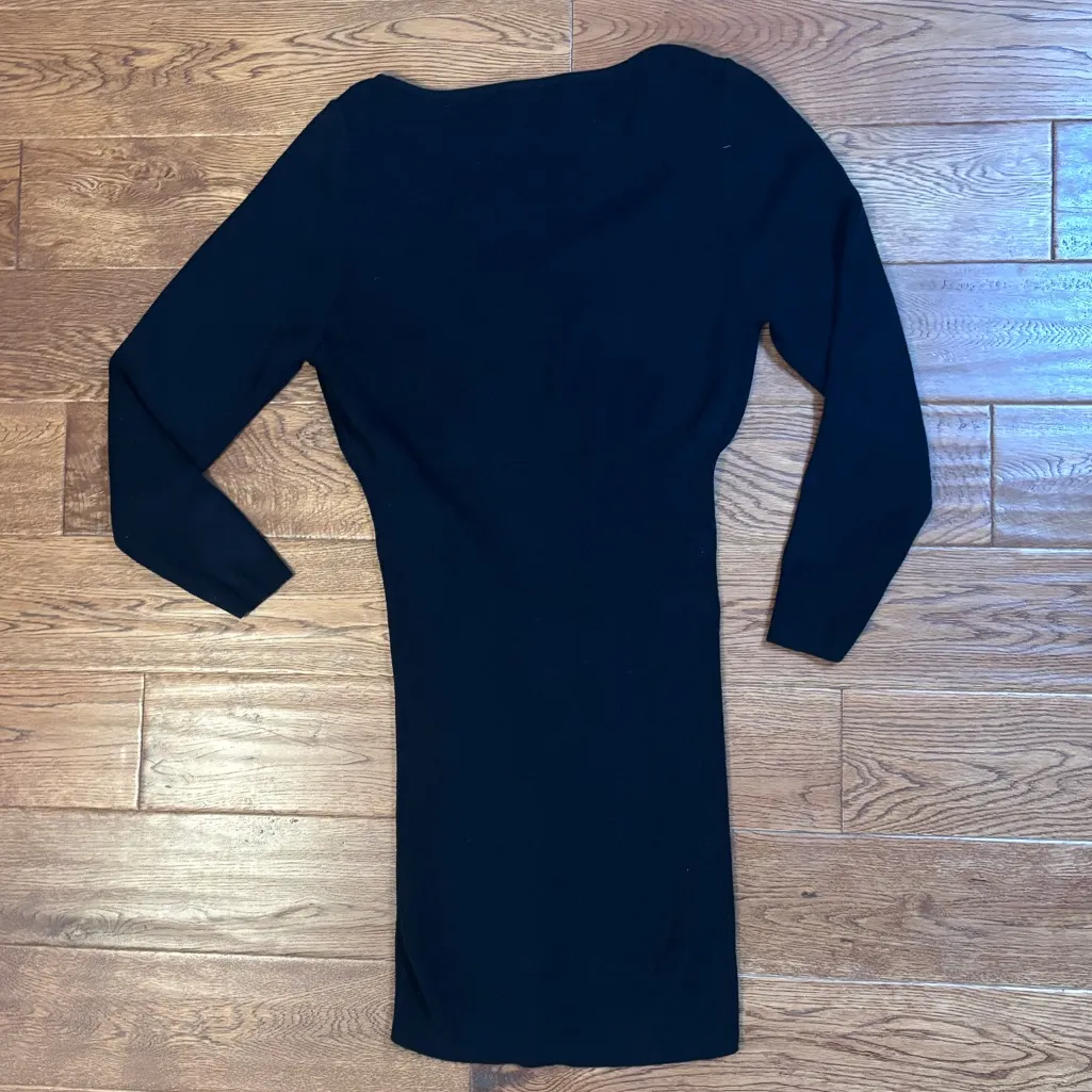 Lulu's Black Long Sleeve Dress - Image 4