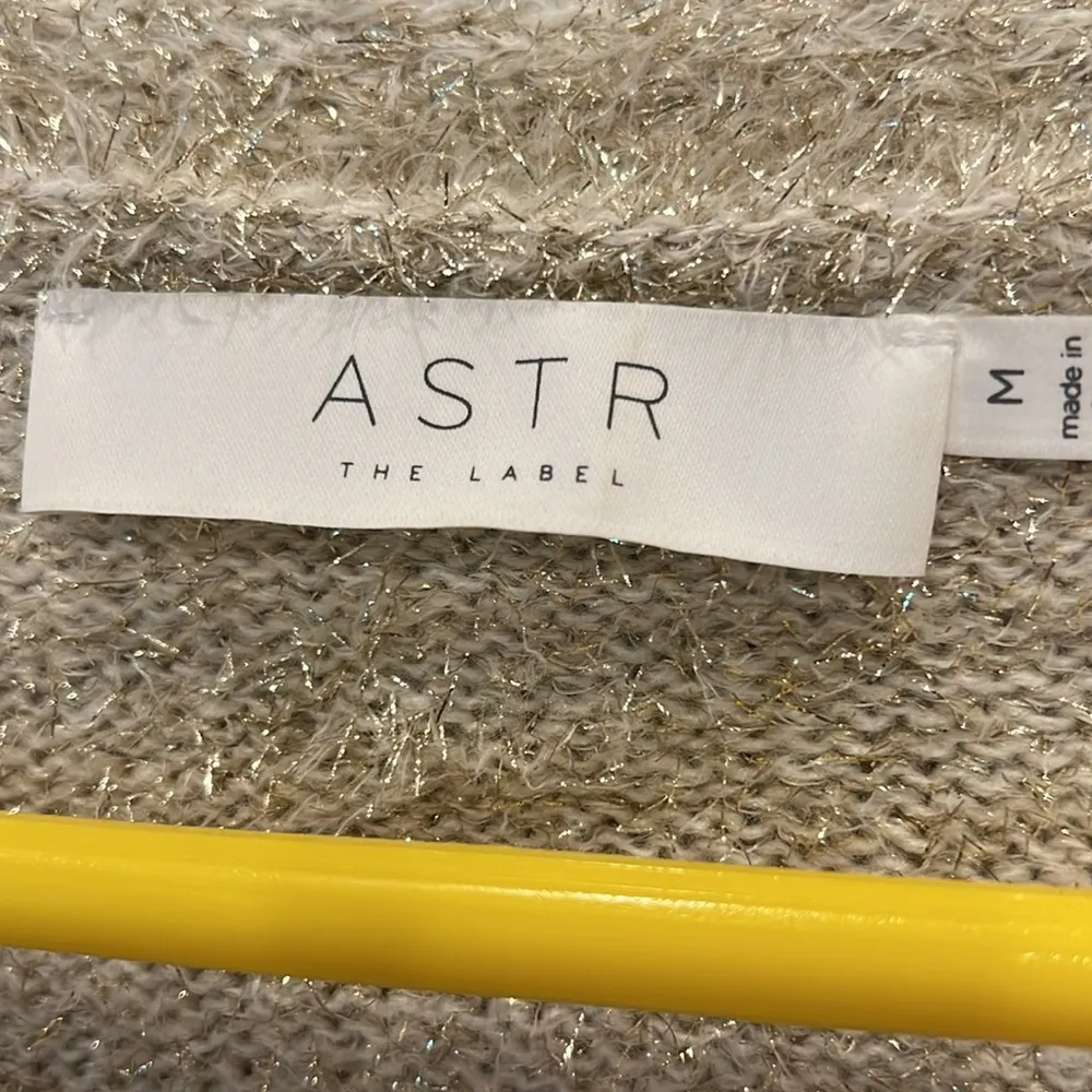 Astr The Label Gold Tinsel Sweater - Image 2