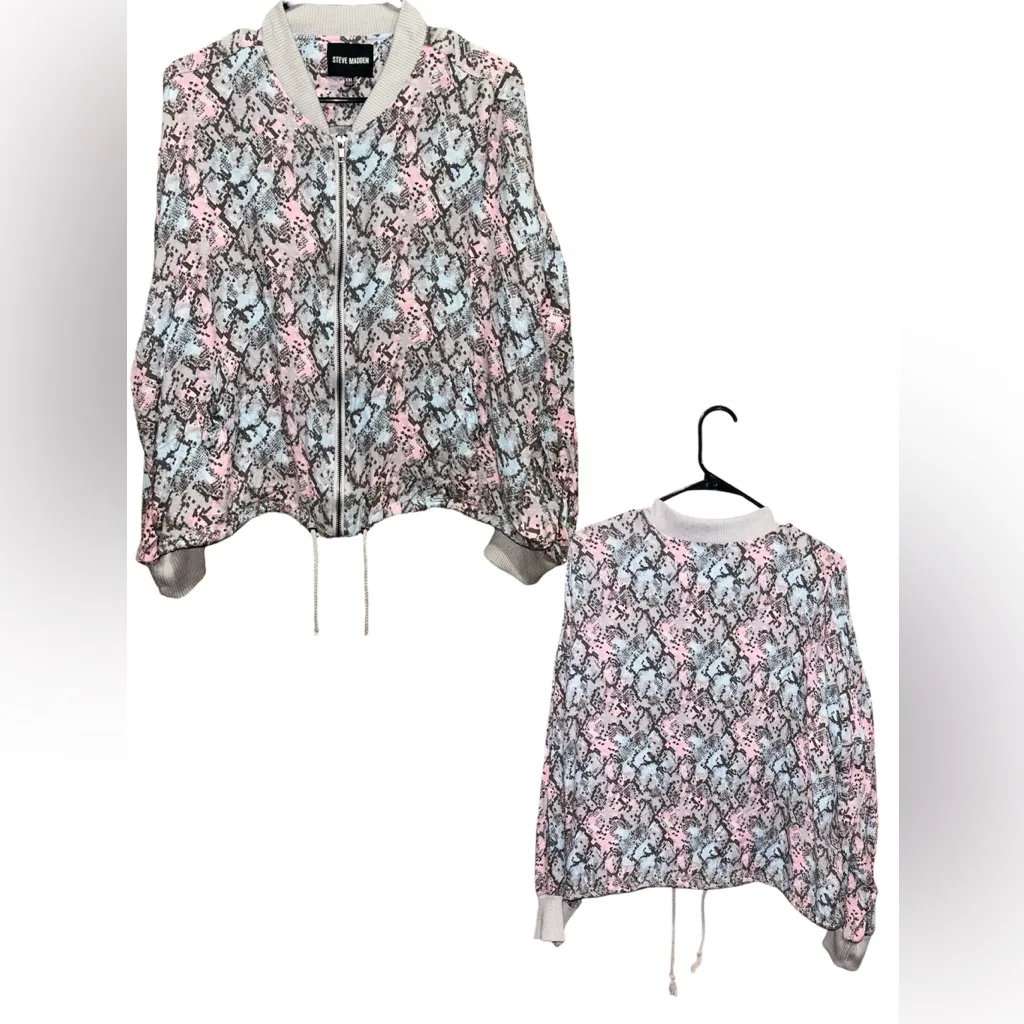 Steve Madden Women's Multicolor Bomber Jacket - Image 2