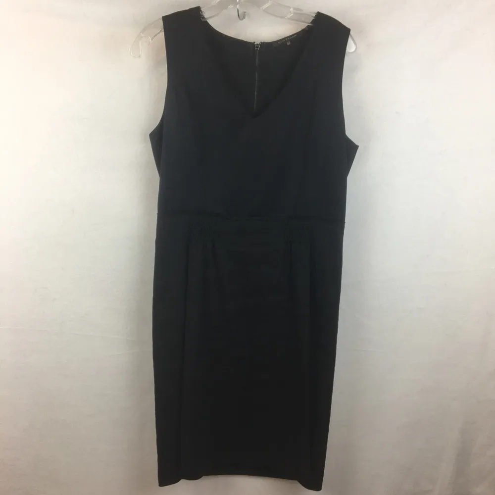 Elie Tahari Silk Blend Black Sleeveless Dress 10 - Image 7