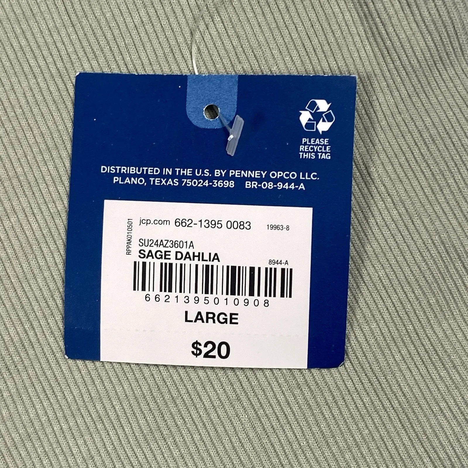 NWT Arizona Jean Co Tank Top Juniors Size L La Luna Fest Green Floral Graphic - Image 5