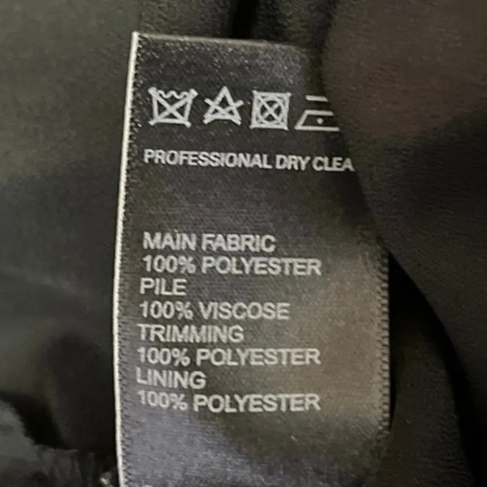 Marks & Spencer Women's Black Floral Boat Neck 3/4 Sleeve Mini Shift Dress Sz 10 - Image 7