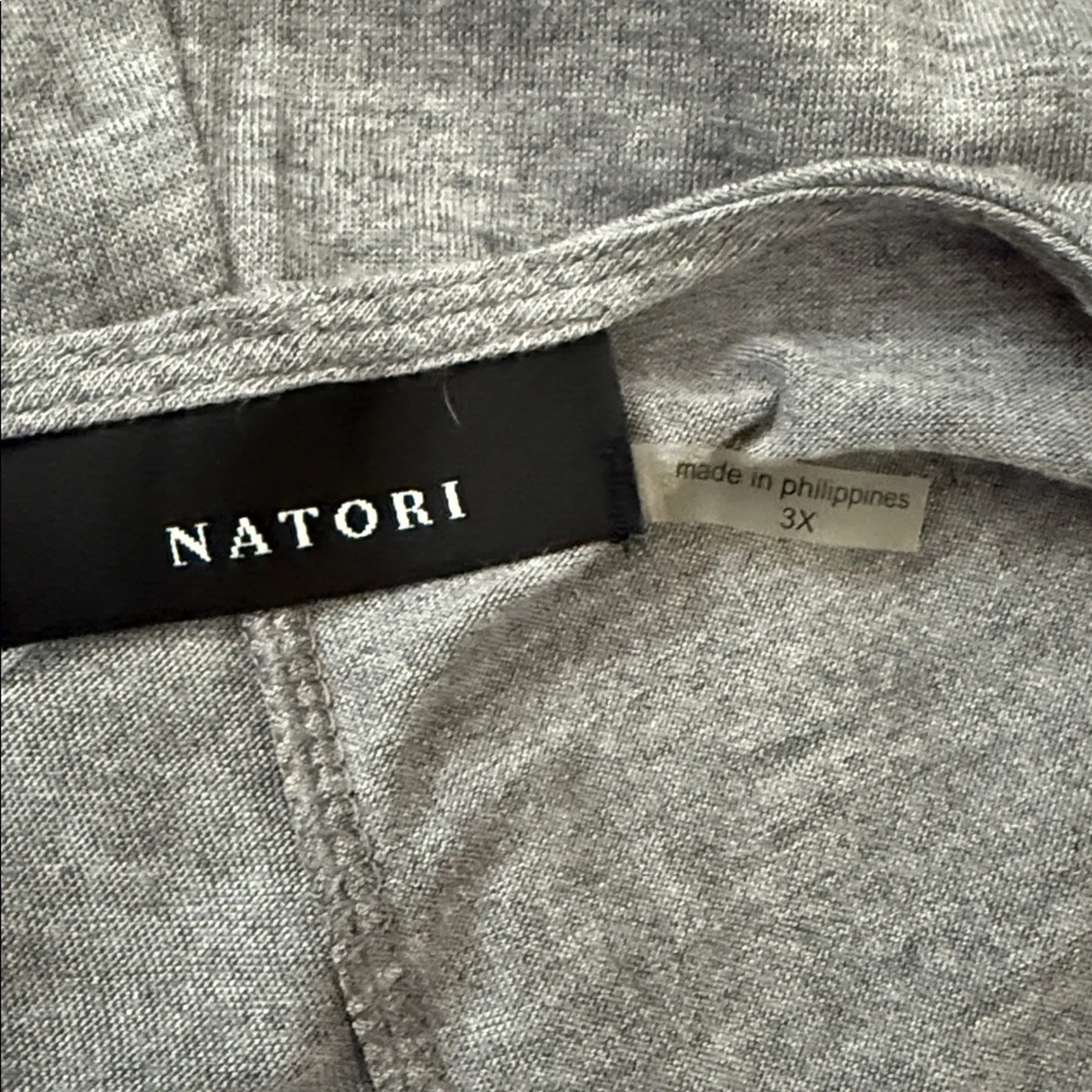 NWT Natori Shangri-La Gray Modal Slip Dress Nightgown - Image 4