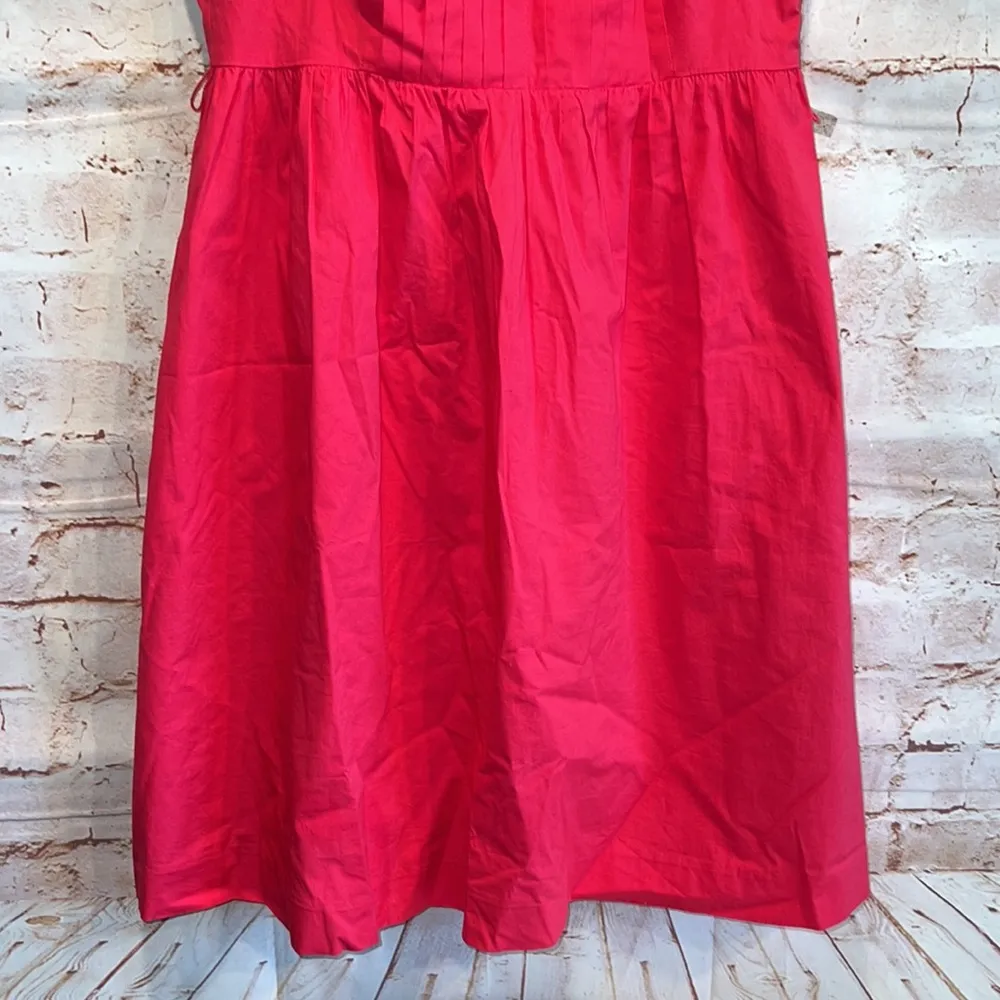 Tommy Hilfiger sundress 4 pink thin straps scoop neck lined pleated side zipper - Image 3