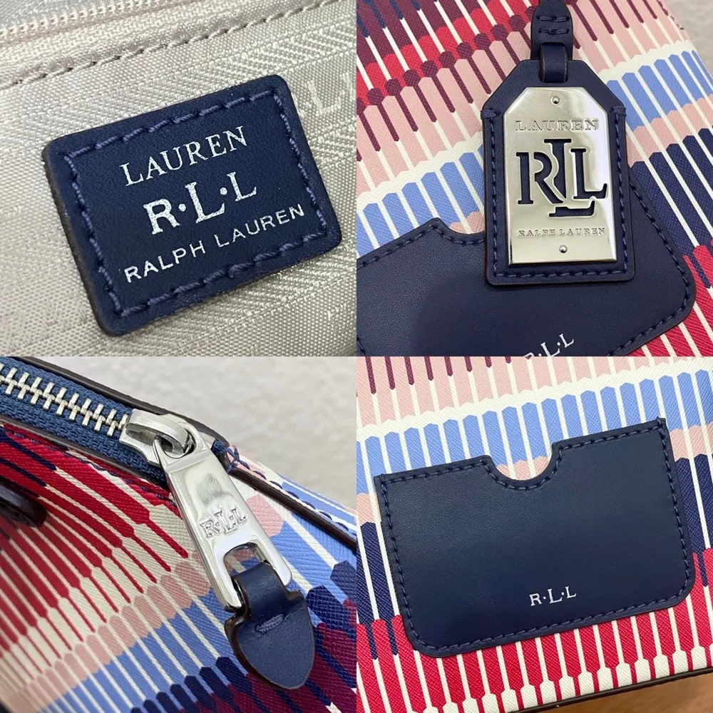 LRL LAUREN Ralph Lauren Lindley Alissa Multicolor Ikat Print Crossbody Bag - Image 14