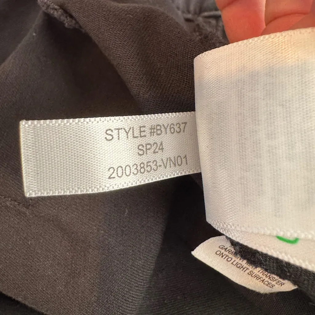 J Crew Black Wide Leg Patch Pocket Crop Pants Size 31 - Image 9