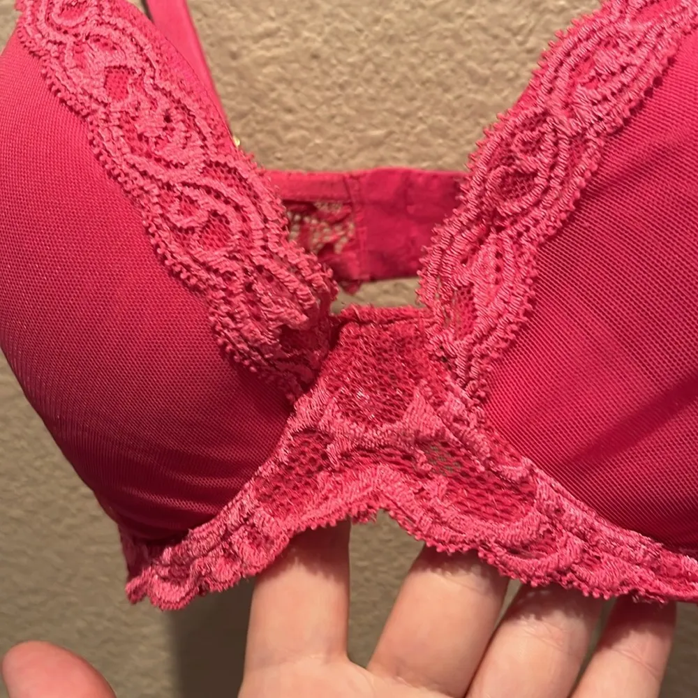 Natori Feathers Contour Bra 32DDD Fuchsia Pink Underwire Size undefined - Image 3