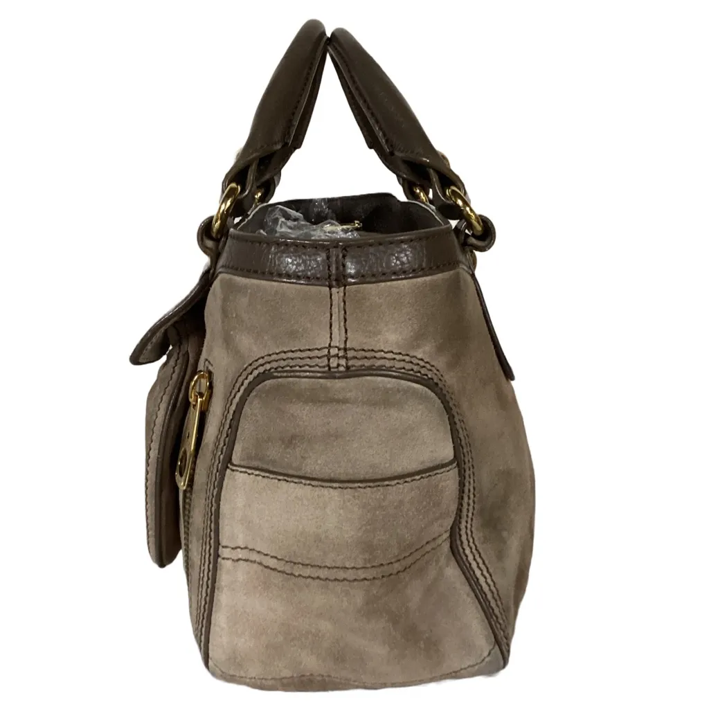 CELINE DISTRESSED SUEDE BROWN/MOCHA "BOOGIE" BAG WITH DUST BAG AND ORIGINAL TAGS - Image 8