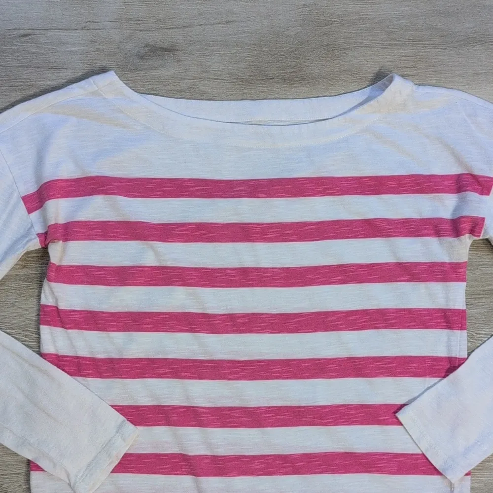 Loft Sequin Trim Striped Long Sleeve Tee | Loft Striped Long Sleeve Shirt - Image 8