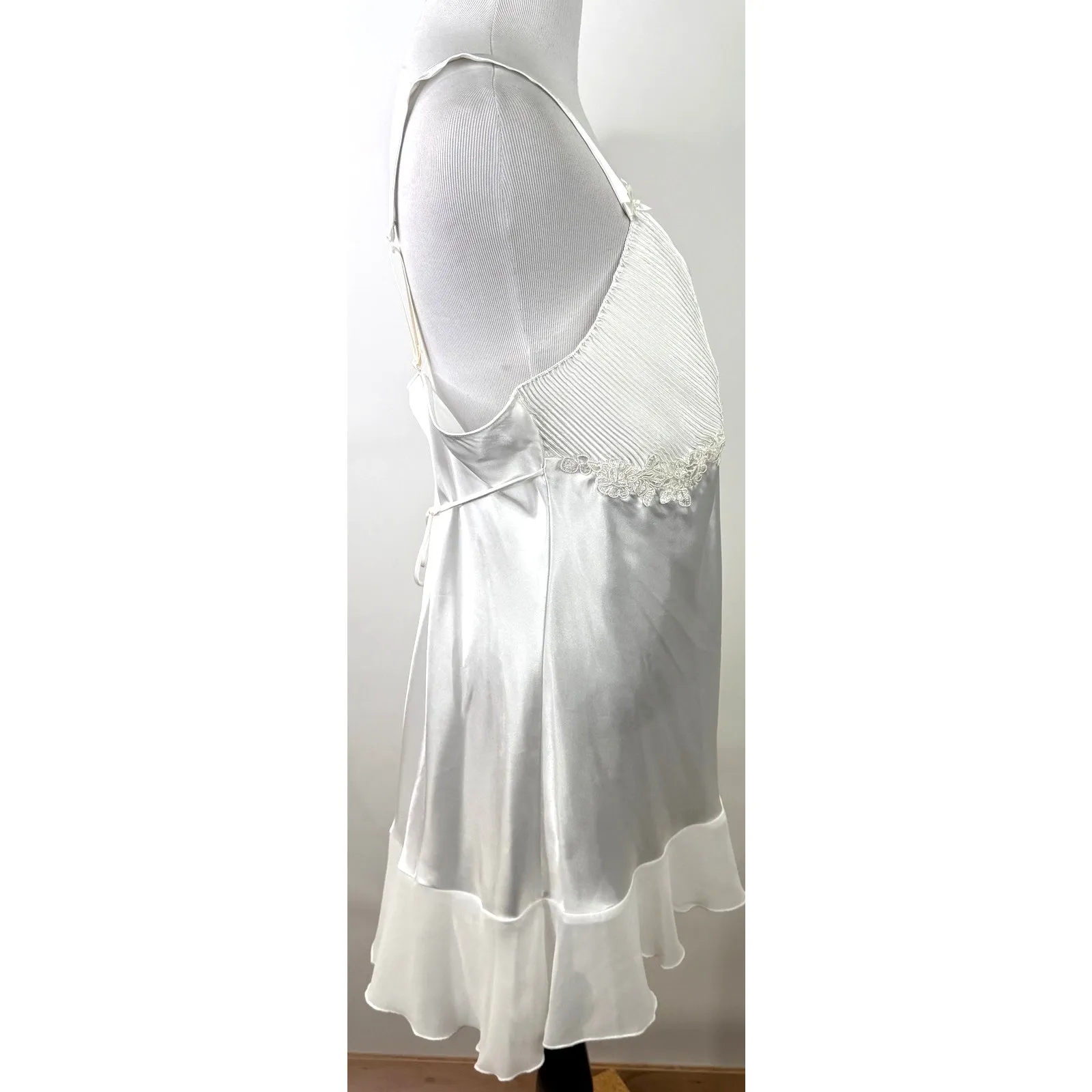 Linea Donatella White Lingerie Bridal Slip Dress Size XL - Image 4