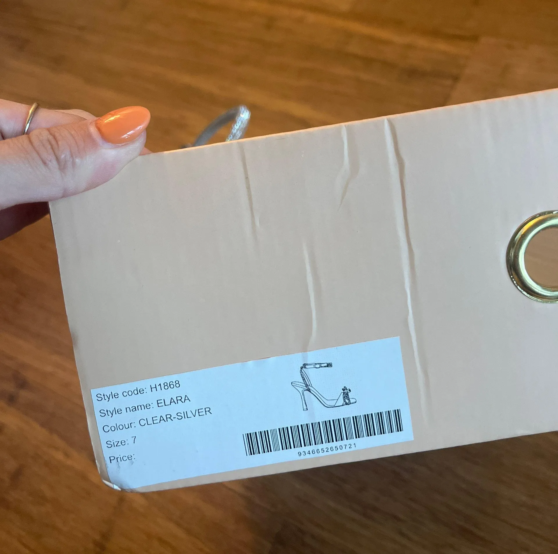 Billini Silver Heels Size 7 - Image 5