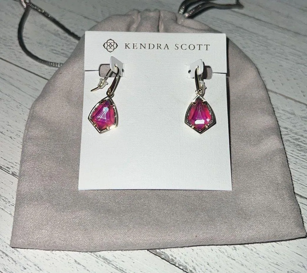 Gold Cory Drop Earrings nwt - Image 4