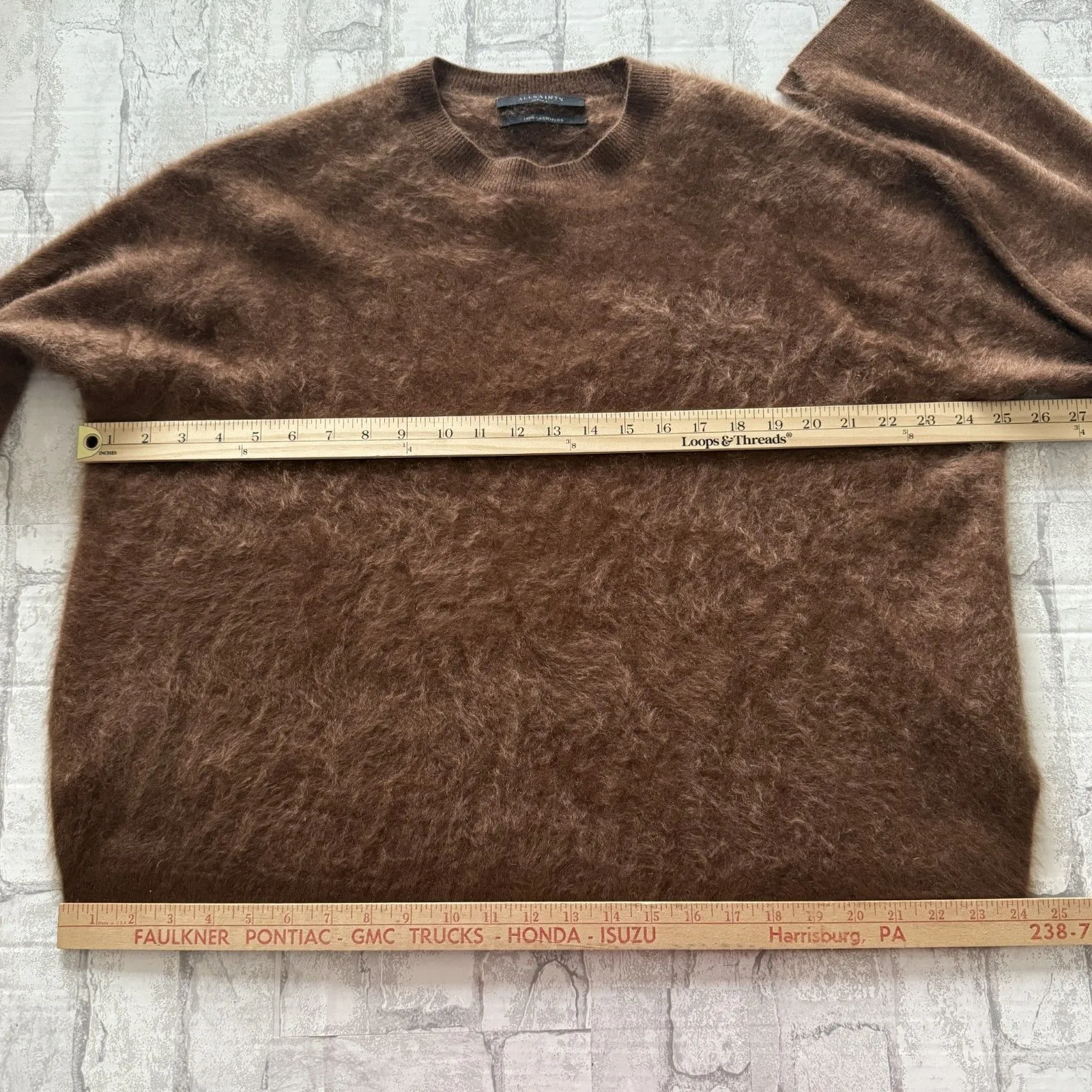 NWOT AllSaints Rebel Cashmere Crewneck Sweater Minimalist Soft Luxe Staple Sz S - Image 10