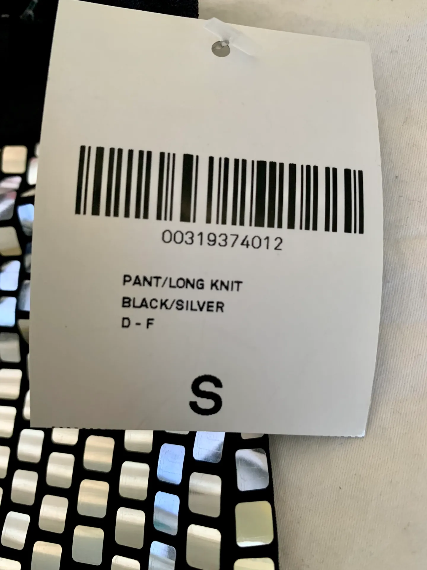 Forever 21 Black & Silver Metallic Skinny Leggings  - Image 8