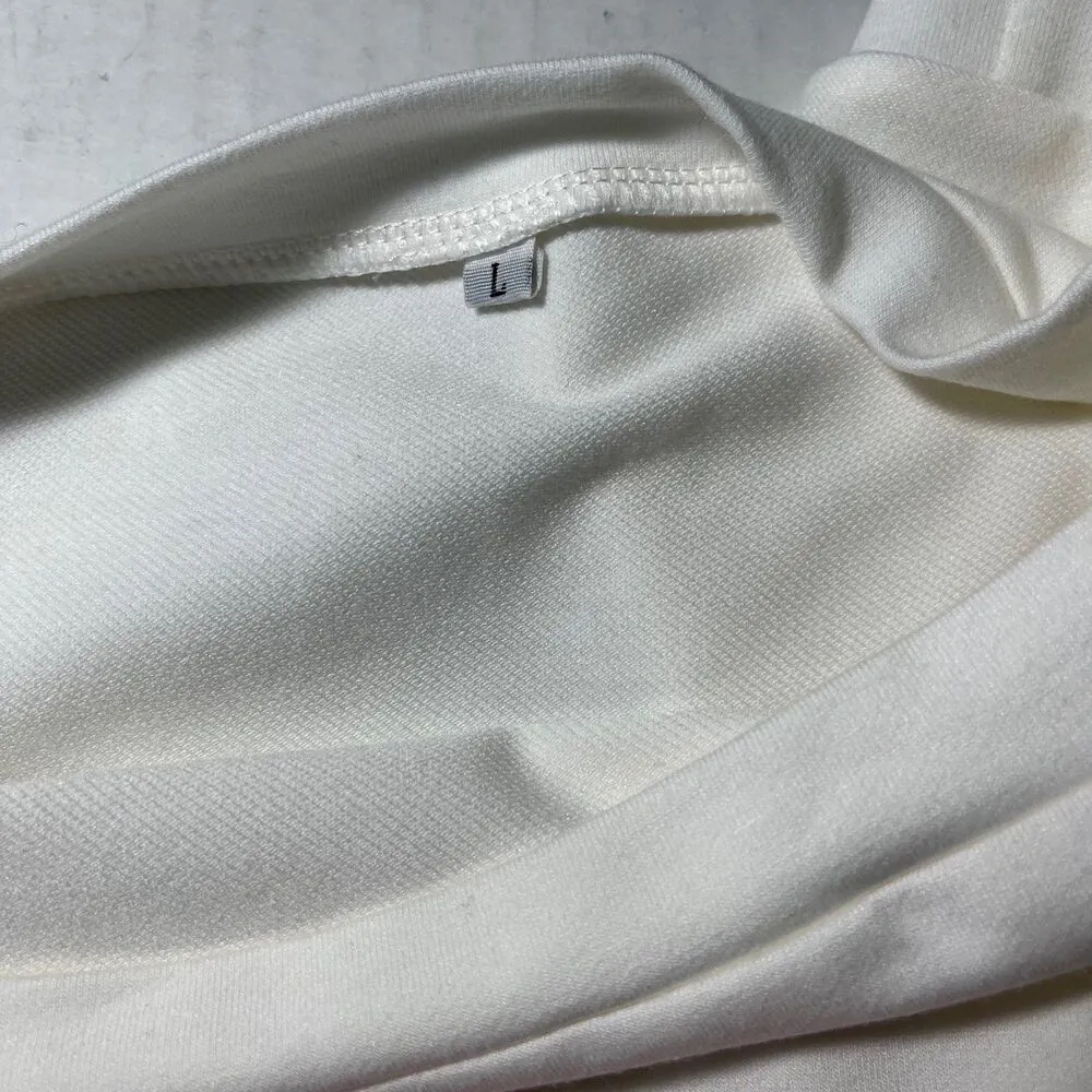 Boutique Dew Shoulder Stripe Long Sleeve Lightweight Sweatshirt Size - Image 11