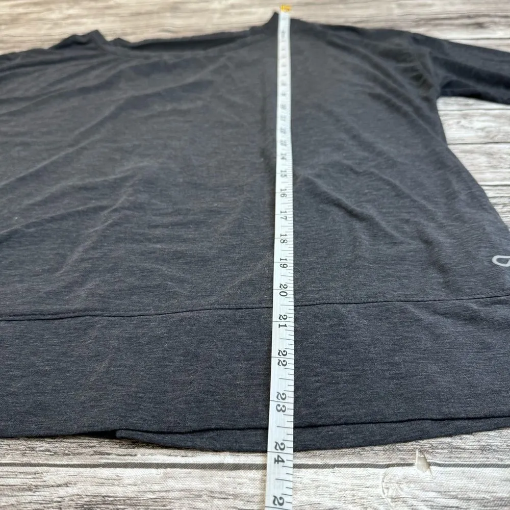 GAP GapFit Breathe Women's Athletic Shirt Dark Charcoal Grey Gray M Med Medium - Image 11