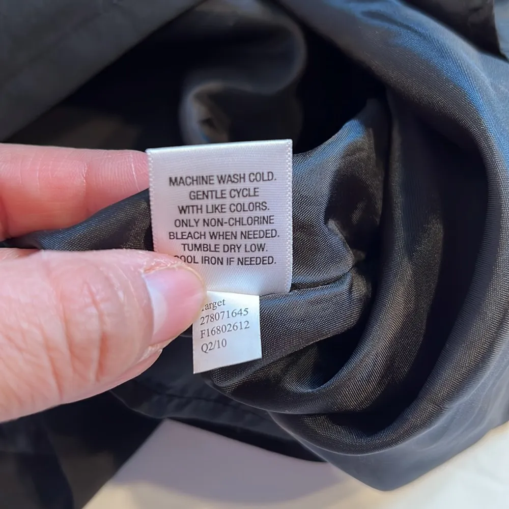 Merona LBD career sleeveless dress 10 knee length black scoop neck lined - Image 12