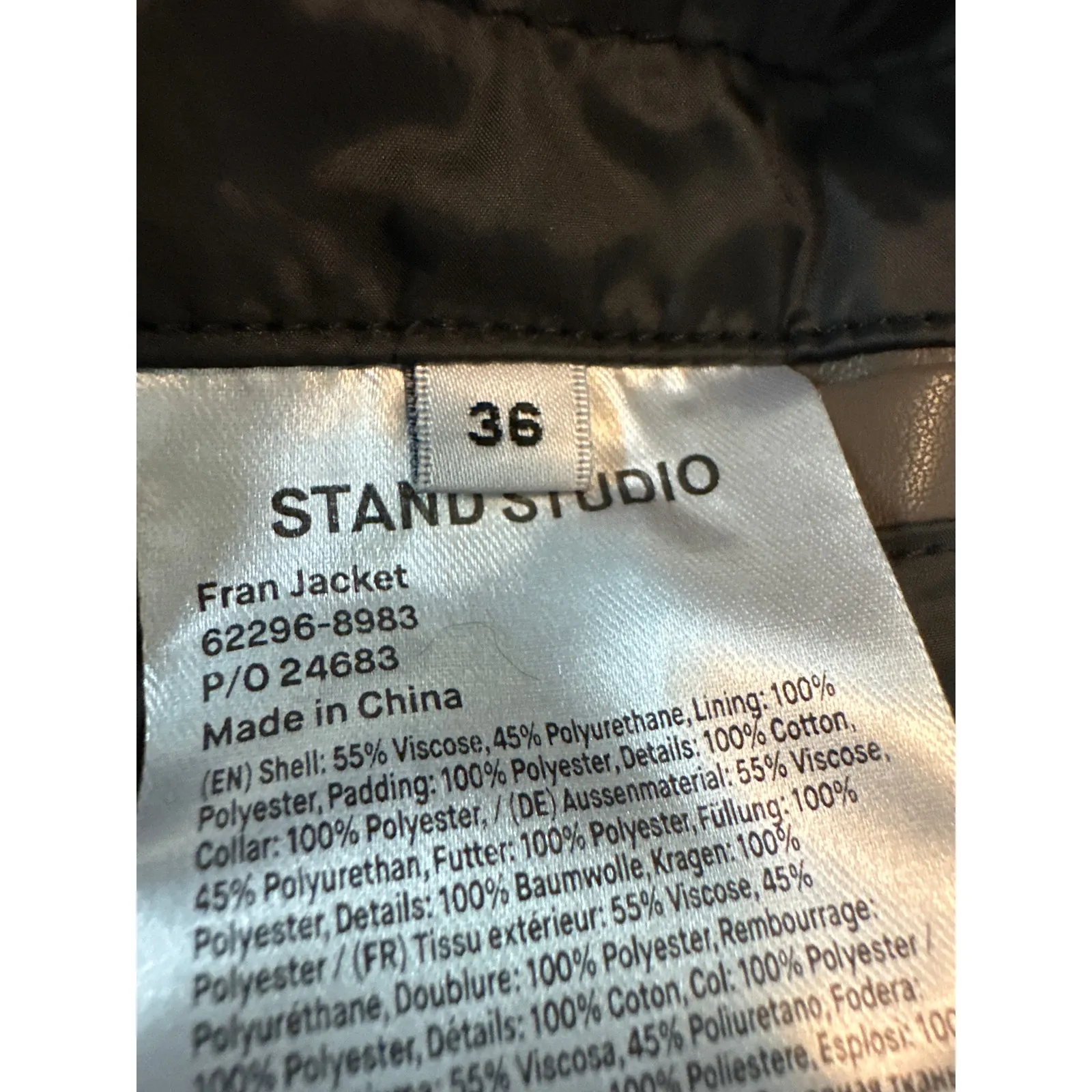 Stand Studio Fran Faux Fur Bomber Jacket Brown Size 6 NWT Free People - Image 6