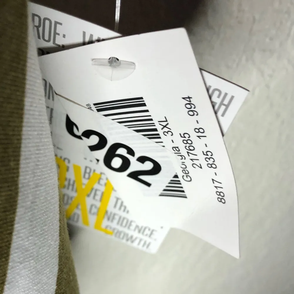 LuLaRoe Dress Georgia Cream Tan Stripes Long Sleeves Ruffle Tiered Skirt 3X NWT - Image 12