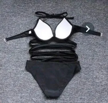 Strappy Bikini Black Size M - Image 3