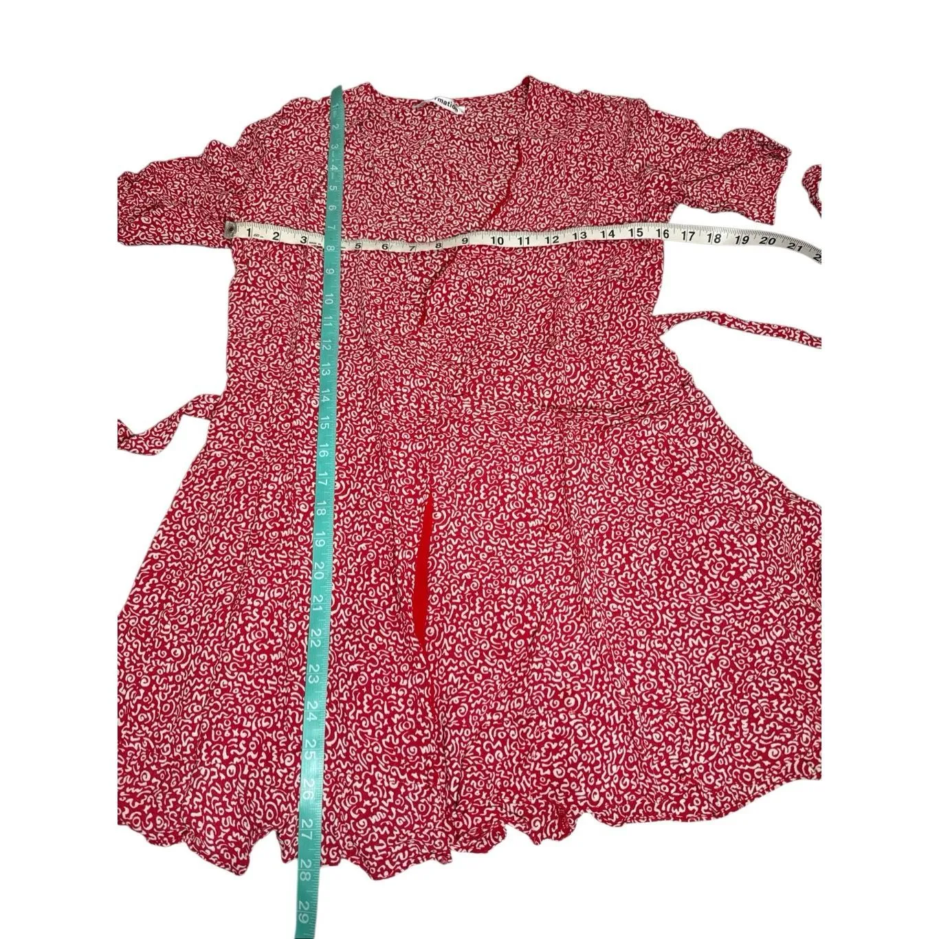 Reformation monica wrap mini dress M - Image 7