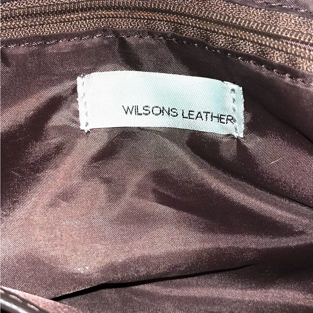 Wilson’s Vintage Leather Patchwork Shoulder Bag - Image 8