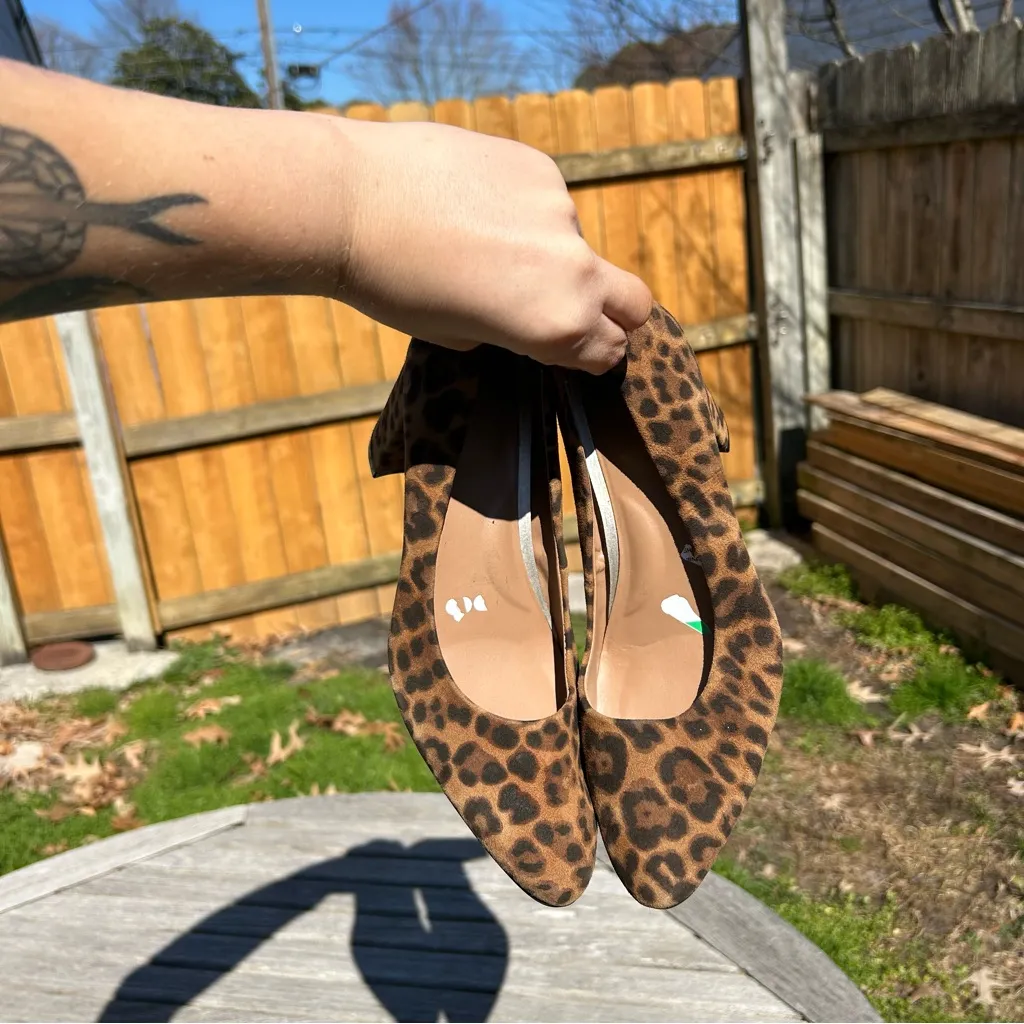 Aerosoles  Bettie Leopard Block Heel Pumps Size 6.5‎ - Image 8