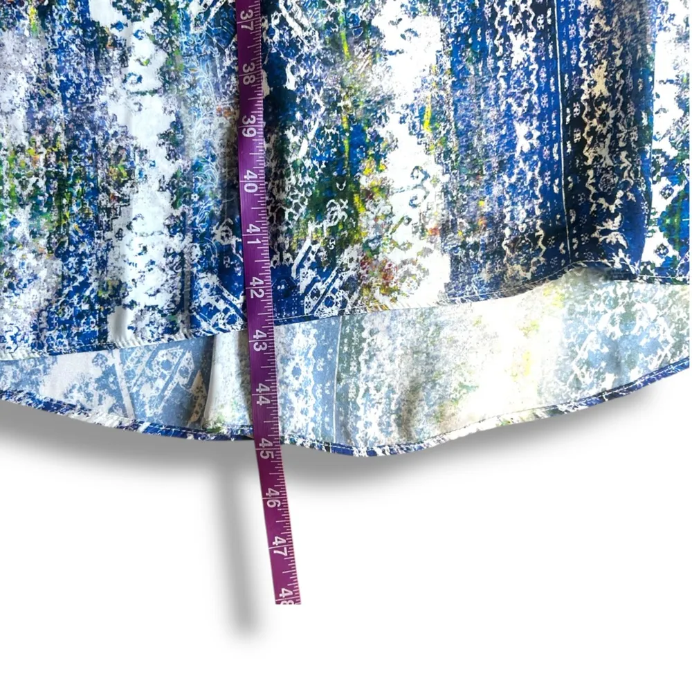 Revolve Tularosa Willa open back criss cross ruffle watercolor midi dress Size S - Image 5