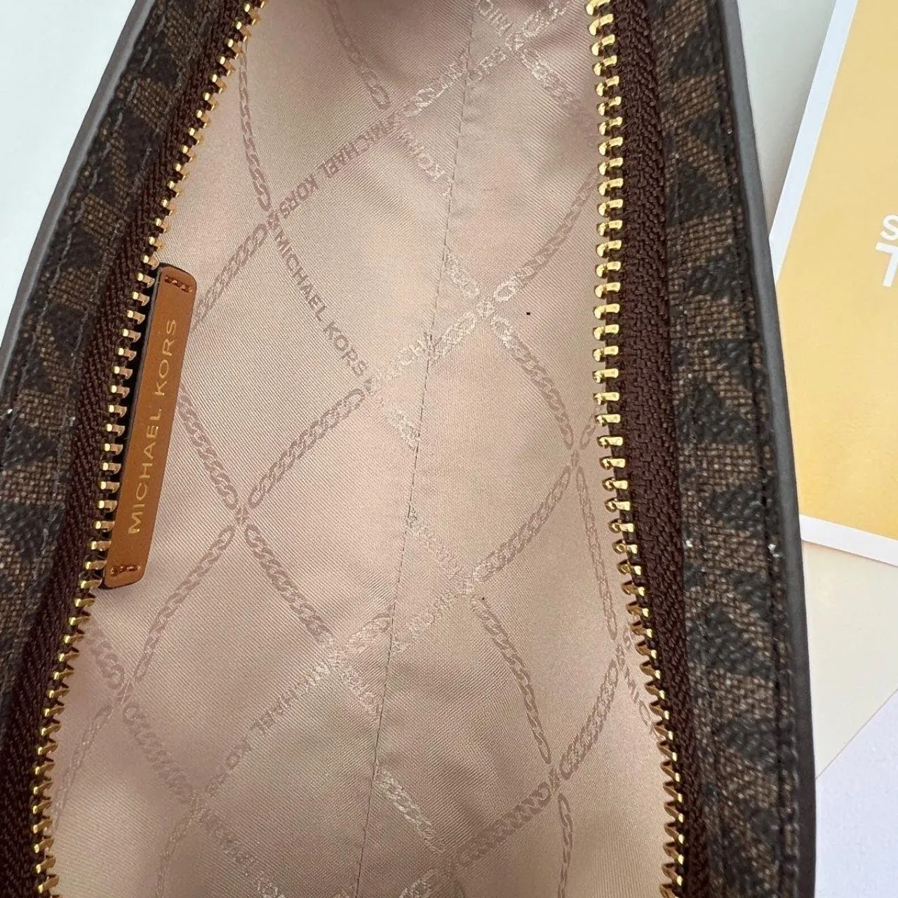 Michael Kors Poppy Multi MK Signature Pencil Case - Image 7