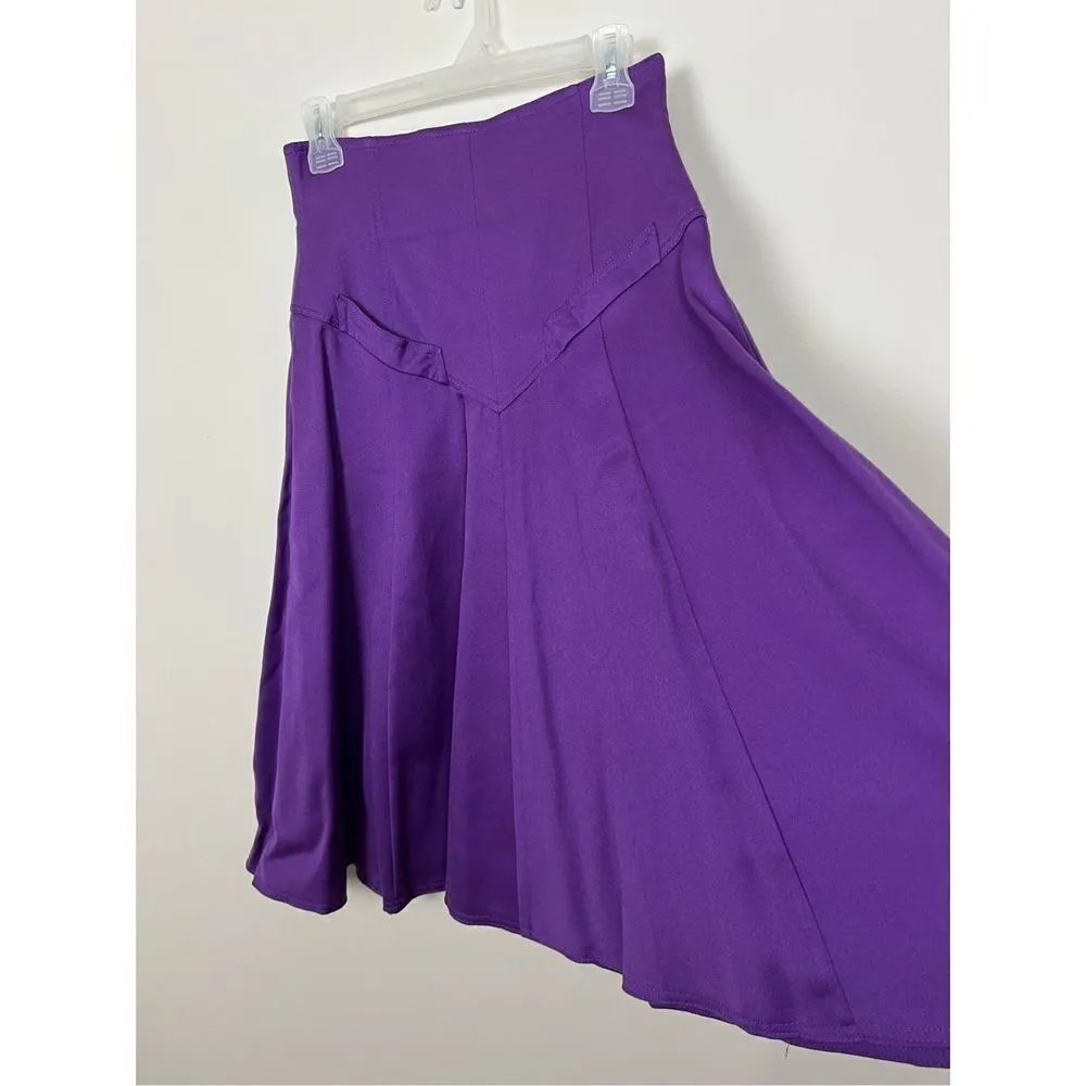 Vintage La Squadra Monte Carlo Womens purple skirt SIZE XS/S Purple - Image 2