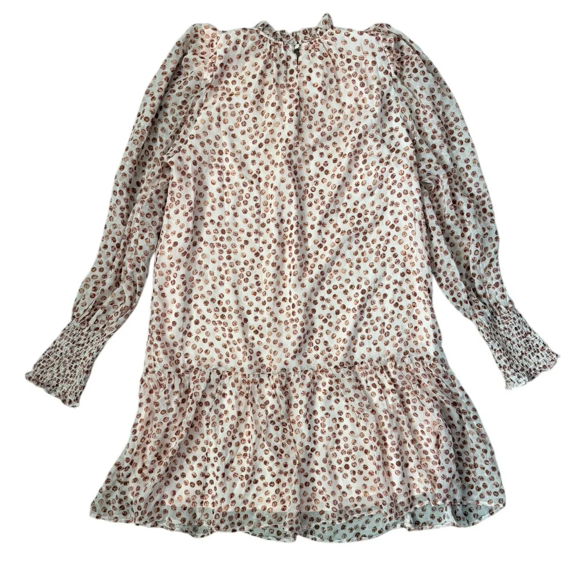 Marie Oliver‎ Irena Silk Blend Shift Dress Cosmo Dot Size Small - Image 10