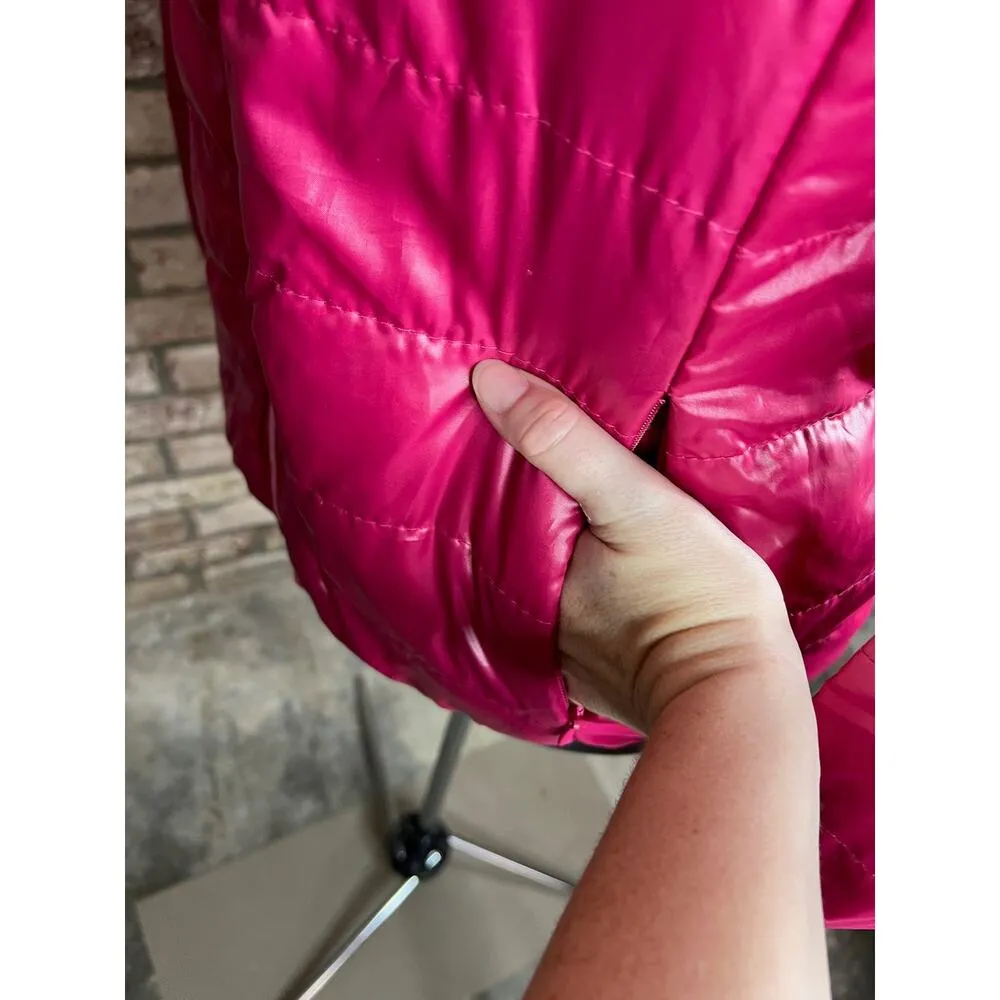 west loop puffer jacket pink barbieccore - Image 5