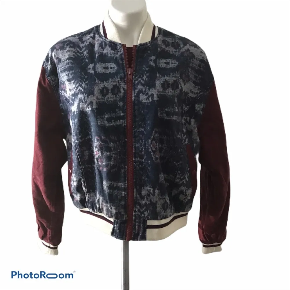 NWT, Free People Varsity of Dreams Bomber Jacket, Sz S - Image 4