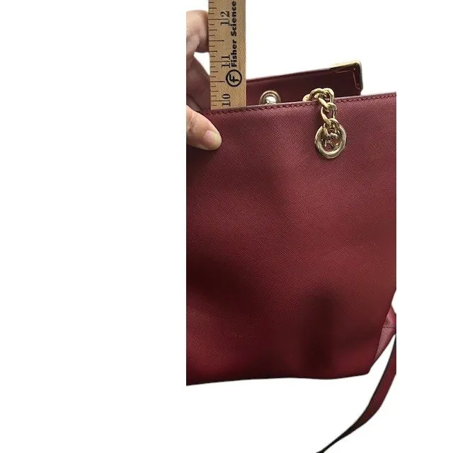 Wilsons Leather Burgandy Purse‎ Genuine Leather Roomy Sturdy Fall Elegant Luxe - Image 4
