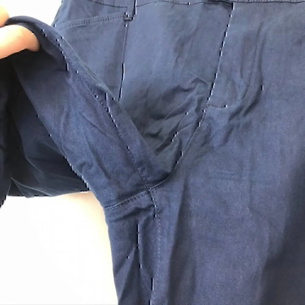 NEW NWT MODCLOTH Plus Size Richmond Pant Regular Inseam Navy Straight Leg 26 - Image 7