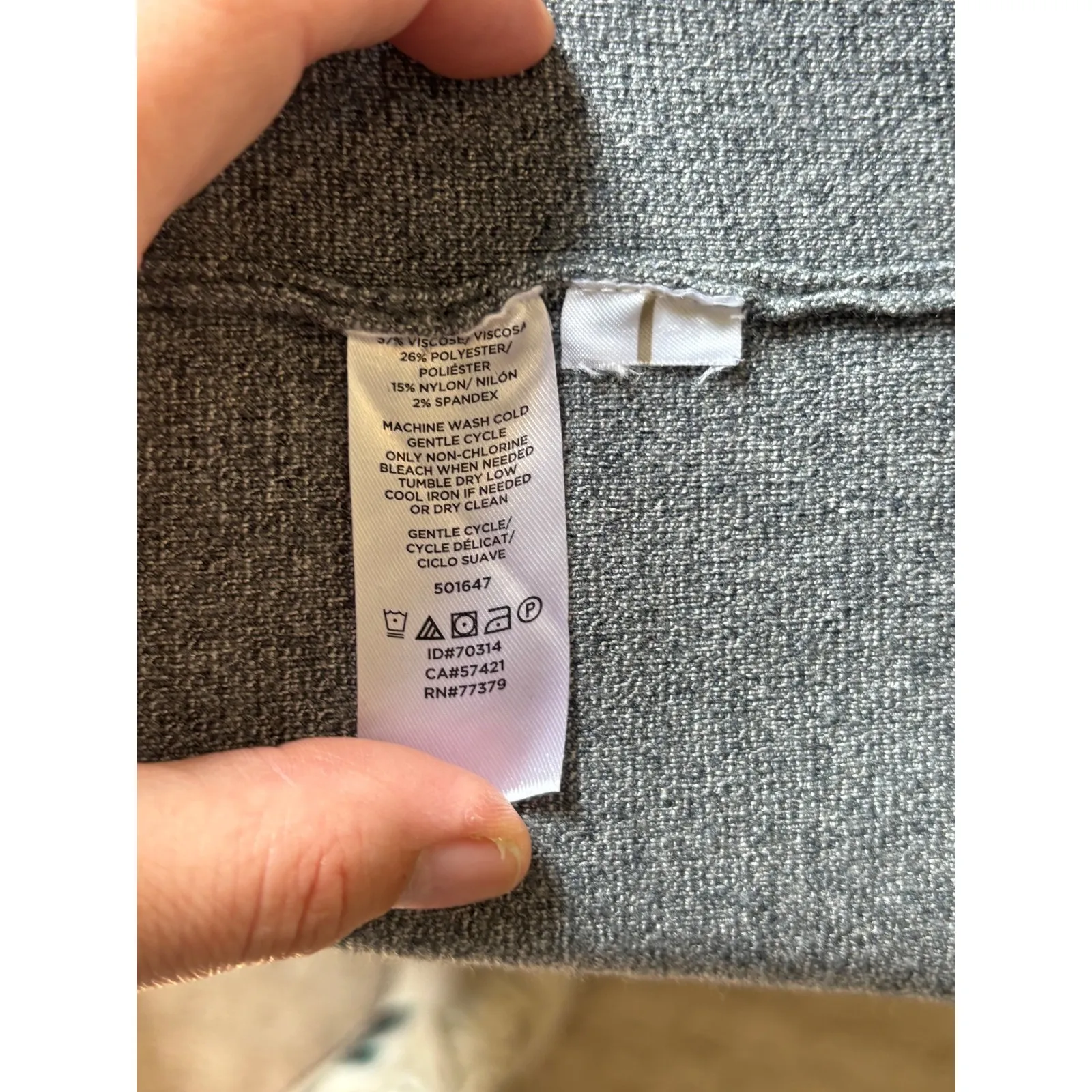 Ann Taylor Knit Cardigan Topper Button Front‎ Gray Jacket Medium - Image 3