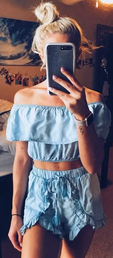 ThirtyOne Boutique Blue Two Piece Set - Image 2