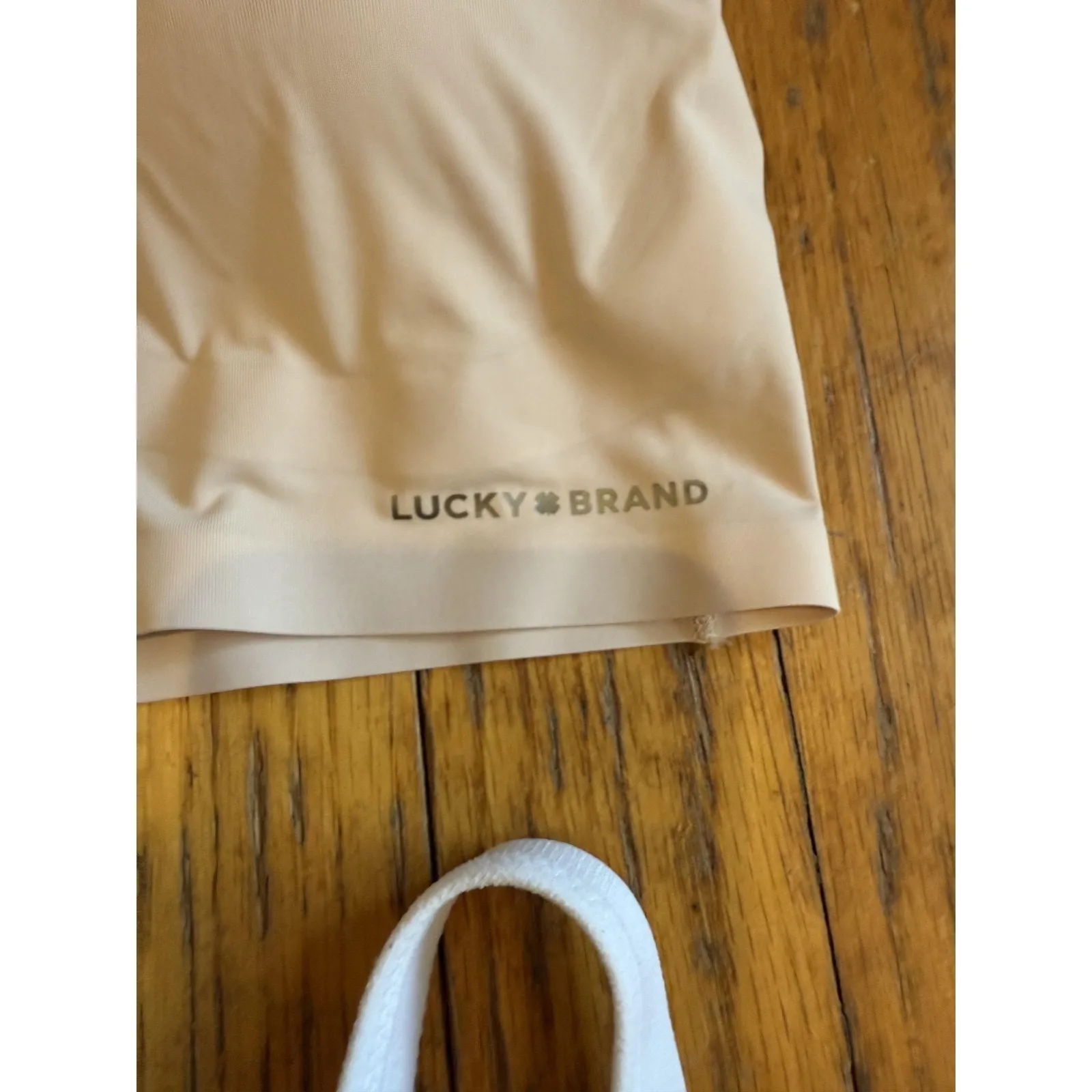 Lucky Brand Warner's Bras Womens Medium Beige White Wireless Lot of 2 RM3911 - Image 2