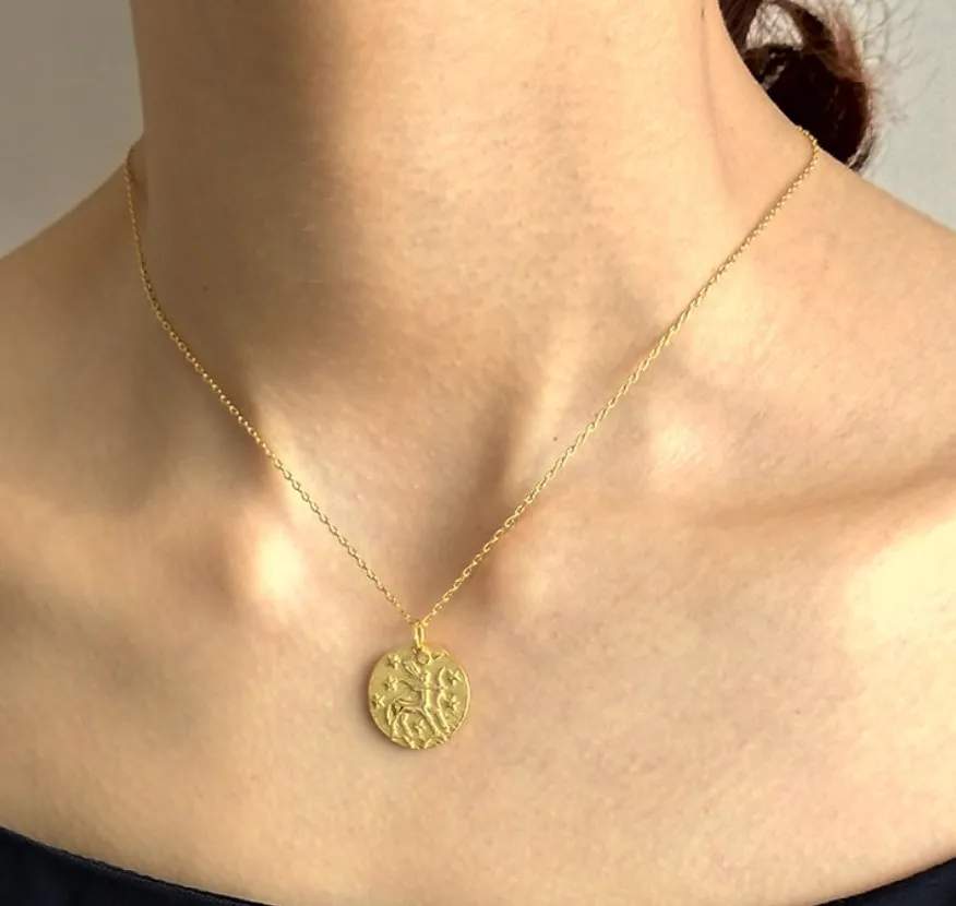 Sterling Silver, Sagittarius necklace , Zodiac Silver - Image 3