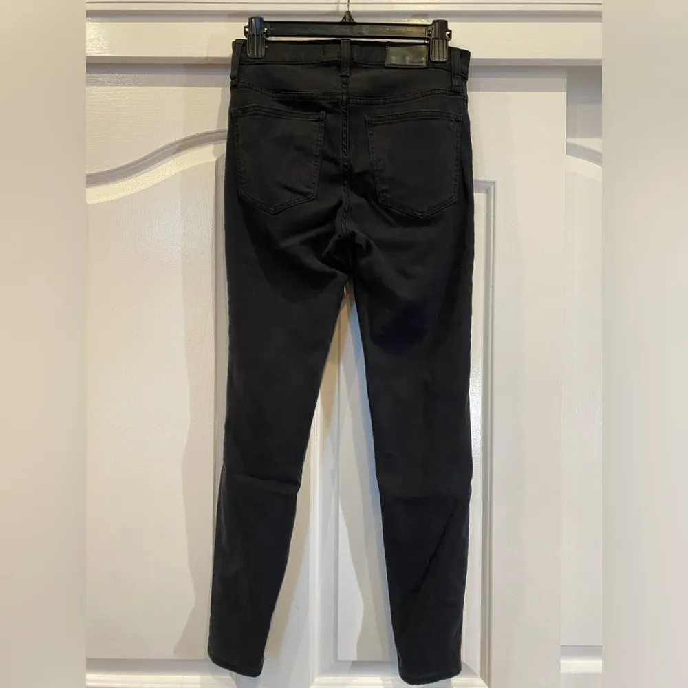 Madewell 9” mid rise skinny jeans black size 27 - Image 2