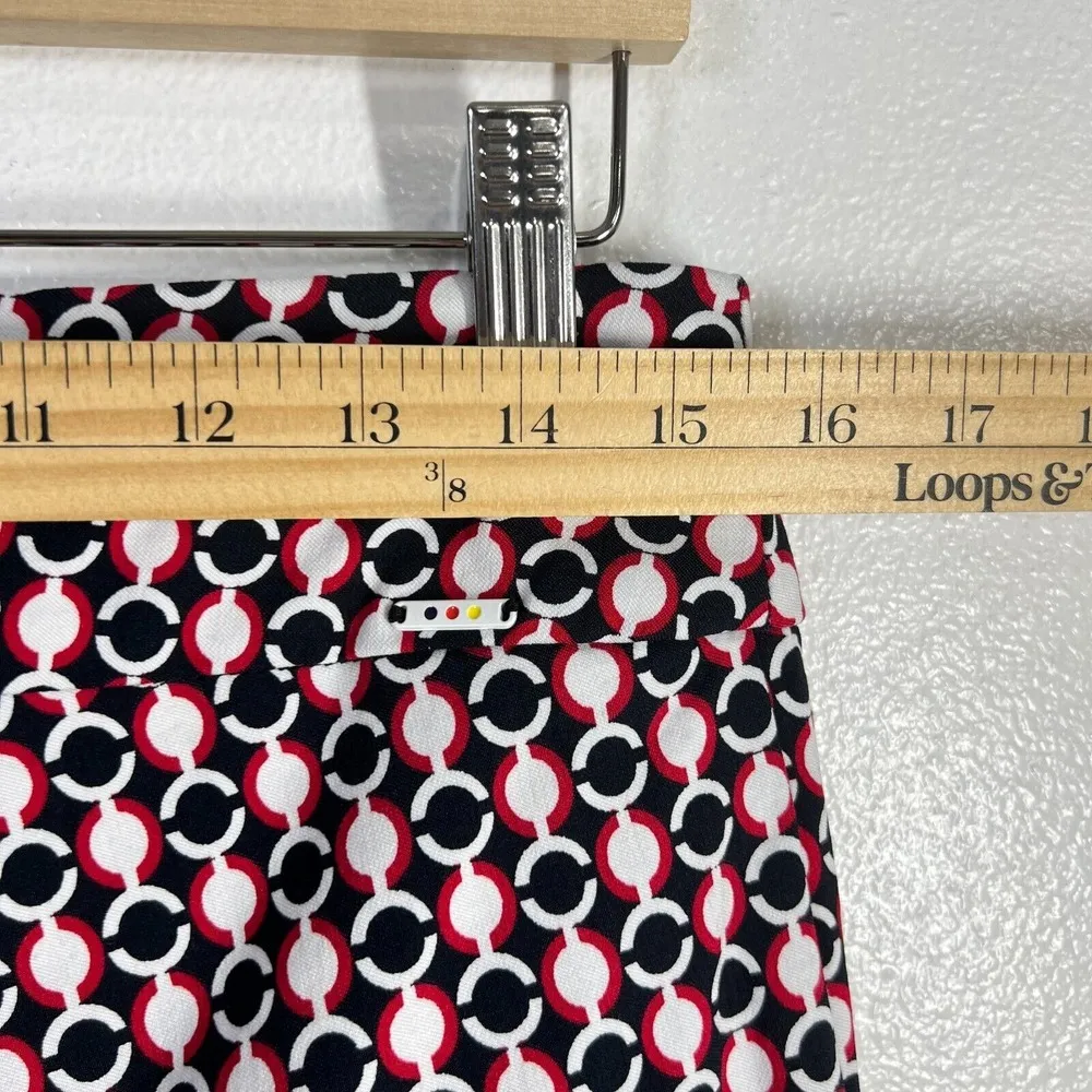 Swing Control Golf Pants Medium Red Black Coin Print Pull On Ankle Sports Casual - Image 7