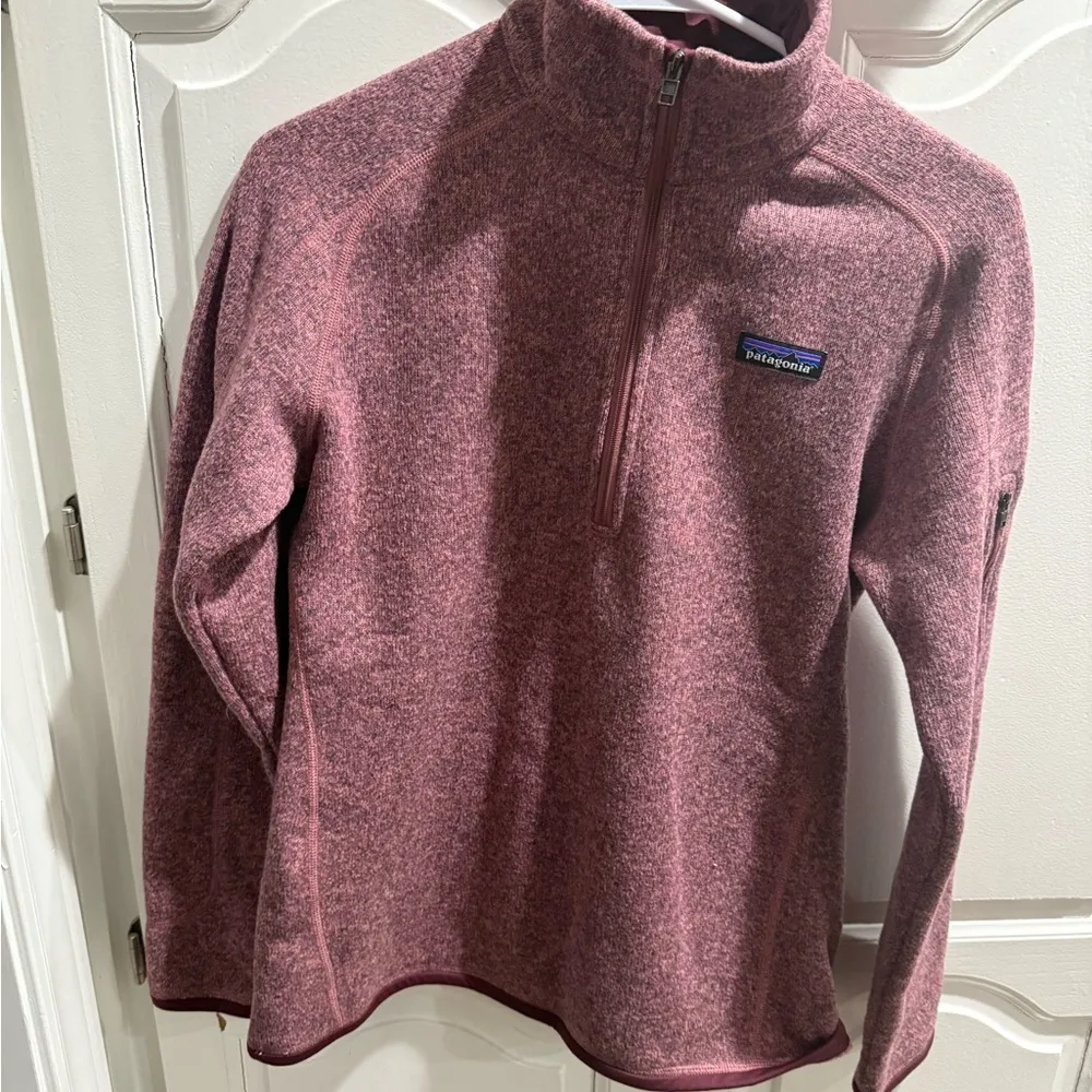 Patagonia Better Sweater Fleece Womens Medium Kipi Pink 1/4 Zip Pullover 25617 - Image 6
